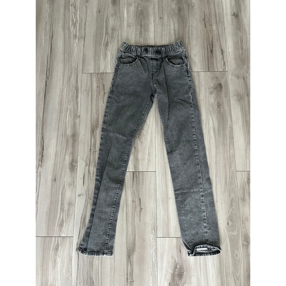 Gap Denim‎ Boys XXL Stretch Slim Faded Black Elastic Waist Jeans GK-248873-6